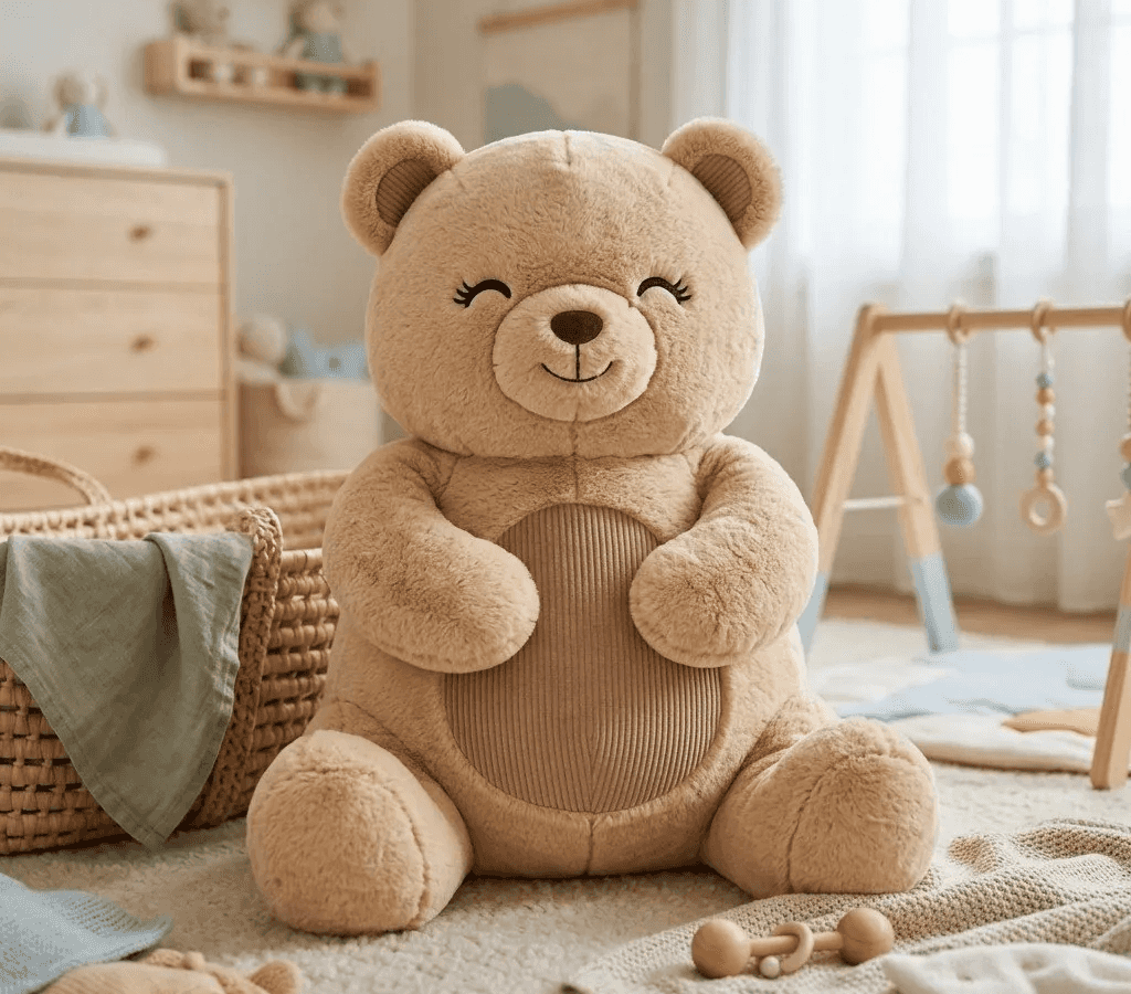 Soft pastel teddy bear plushie, a Takara original concept