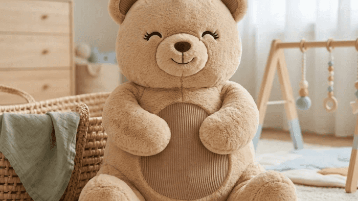 Soft pastel teddy bear plushie, a Takara original concept