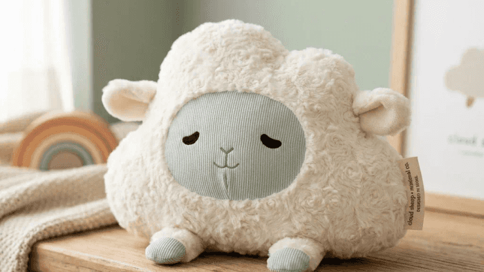 Soft pastel sheep plushie, a Takara original concept