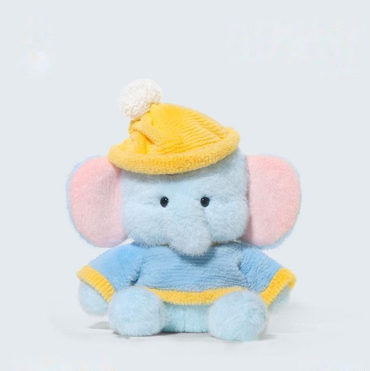 Thú bông voi con Tata đội mũ len vàng, 30cm
