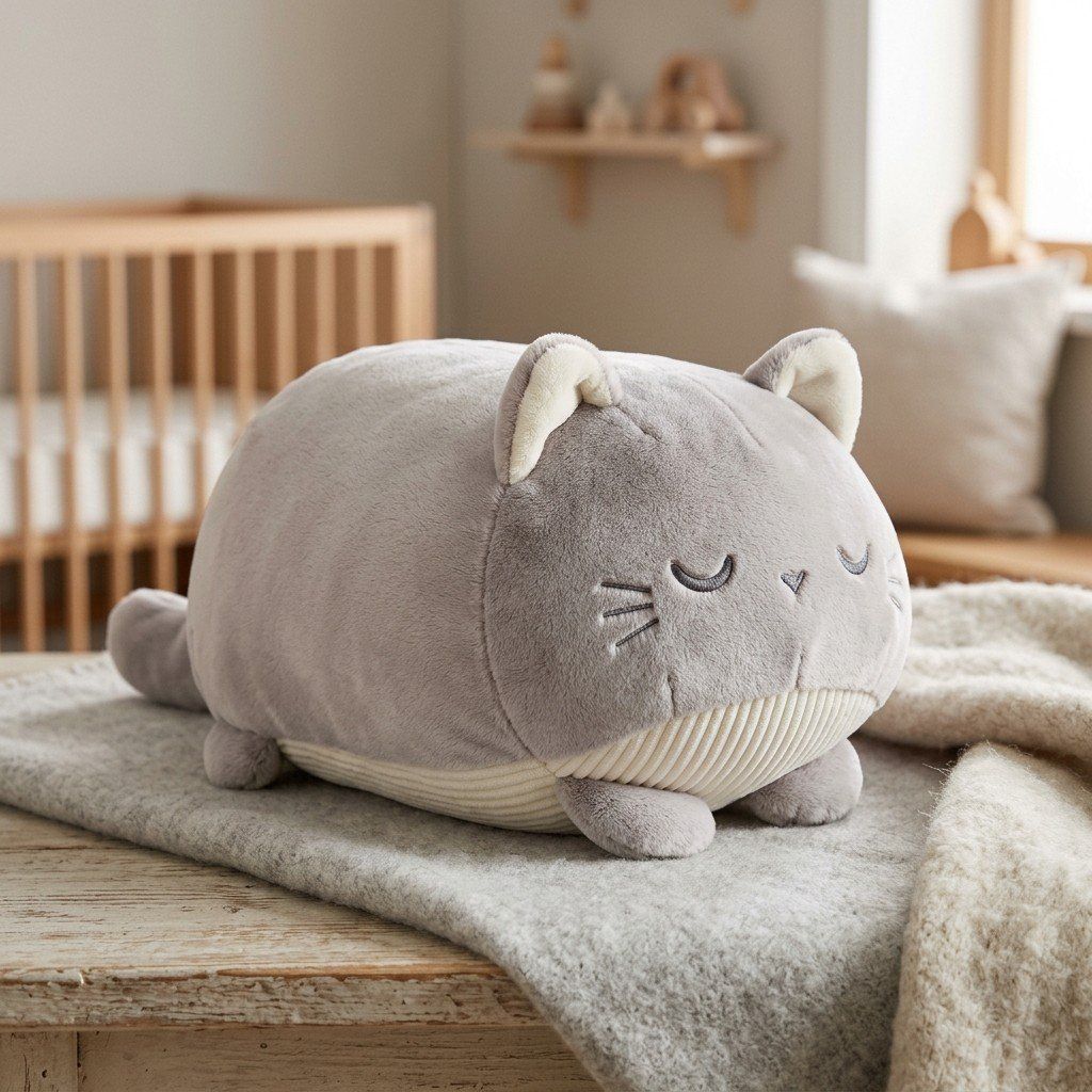 くつろぎ子猫のぬいぐるみ - Takara設計 クリスタルベルボア&コーデュロイ