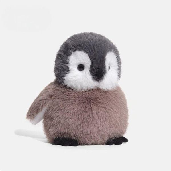 Takara custom plush penguin toy with Crystal Velboa fabric and locked safety eyes
