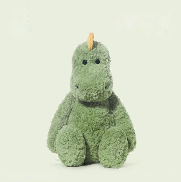Green velociraptor dinosaur plush toy, 50cm