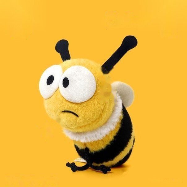 Bee Banon bumblebee plush toy with white collar, 14.5cm