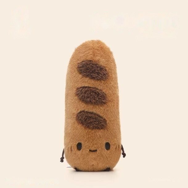 Afternoon Tea Series Hand Companion - Baguette plush toy, 7 × 16cm
