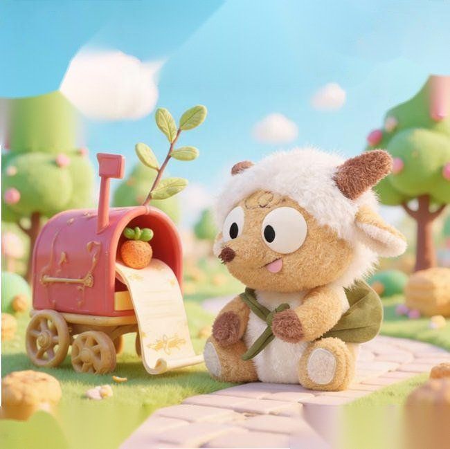 Mischief Squad - Little Lamb plush toy, 24cm