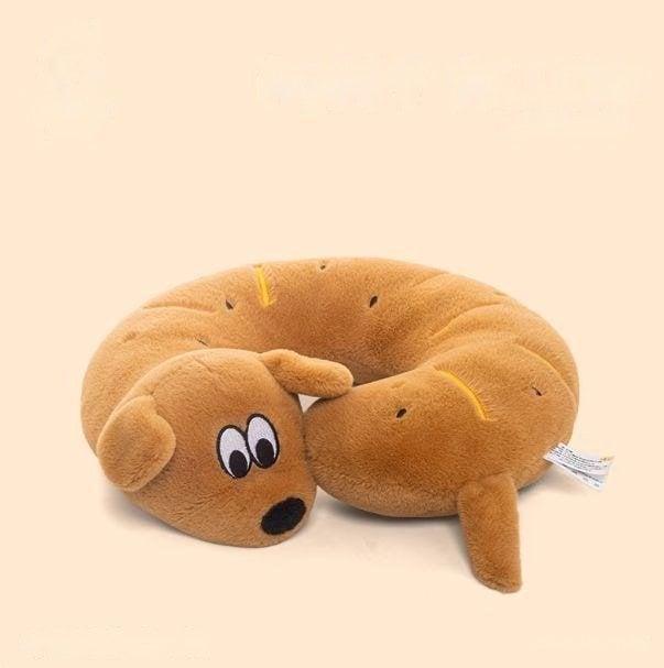 Meat Floss Puppy Neck Pillow - thú bông OEM 30cm, sản xuất bởi Takara