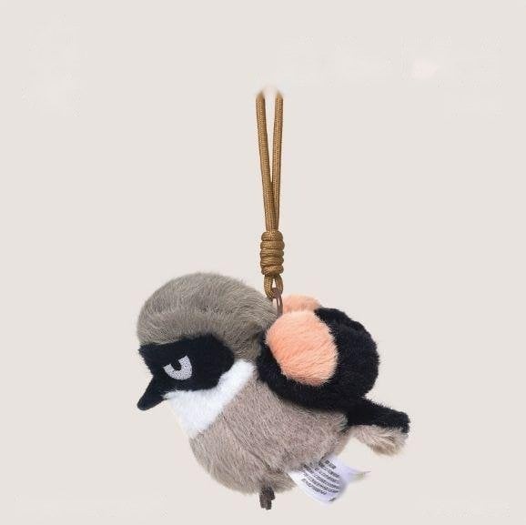 Brown-Backed Shrike - Lanyard - thú bông OEM 11cm, sản xuất bởi Takara