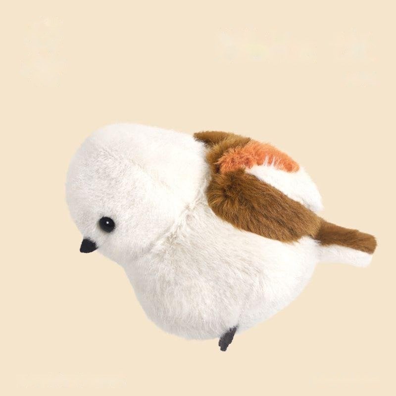 White-Tufted Tit - thú bông OEM 11.5cm, sản xuất bởi Takara