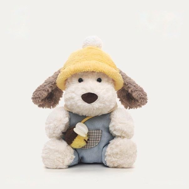 Sitting Bee-Catching Ruby Dog - thú bông OEM 32cm, sản xuất bởi Takara