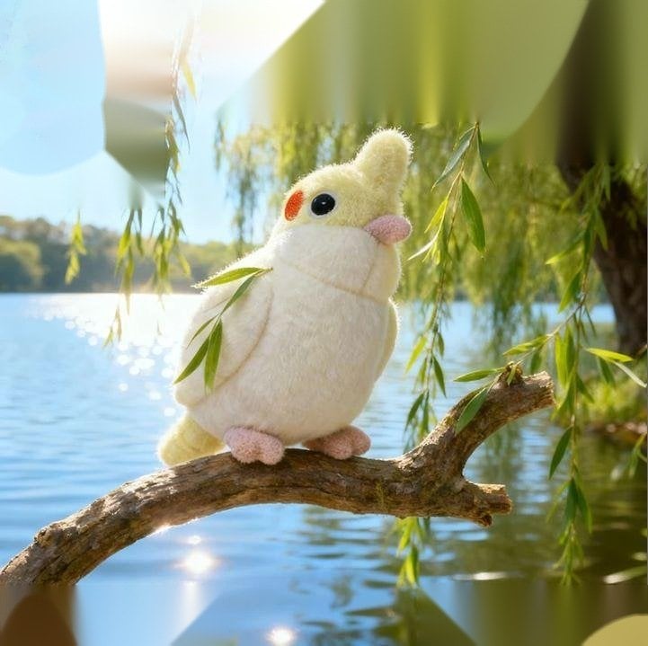 Cockatiel - thú bông OEM 14cm, sản xuất bởi Takara