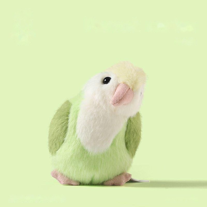 White-headed Parrot - thú bông OEM 14cm, sản xuất bởi Takara