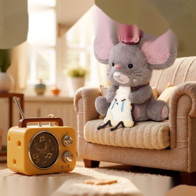 Cheese Series (Gray Mouse) - thú bông OEM 29cm, sản xuất bởi Takara
