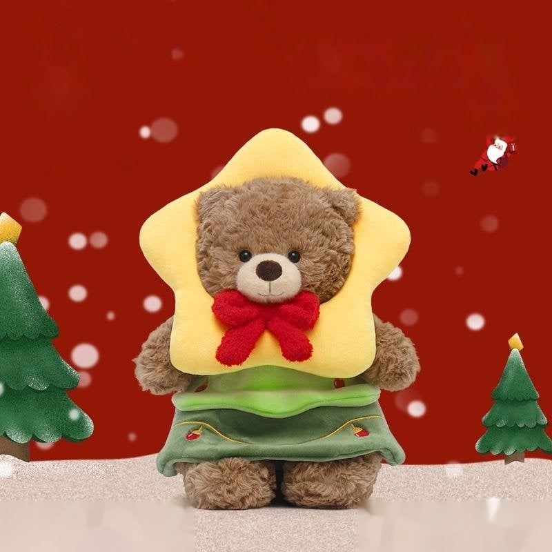 Christmas Star Little Bear - thú bông OEM 35cm, sản xuất bởi Takara