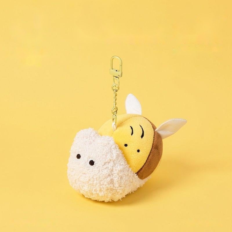 Bee Snail - thú bông OEM 14.5cm (kèm dây treo), sản xuất bởi Takara
