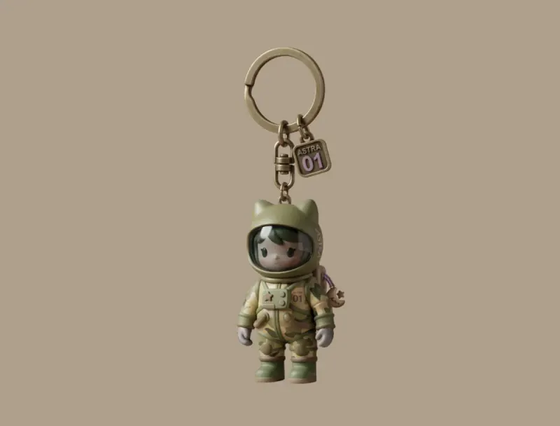 Die Struck Enamel Pins and Metal Keychains
